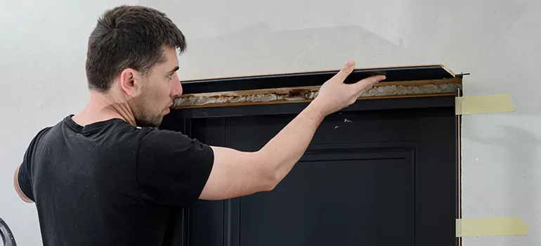 Wood Door Hole Repair in East Lake, FL